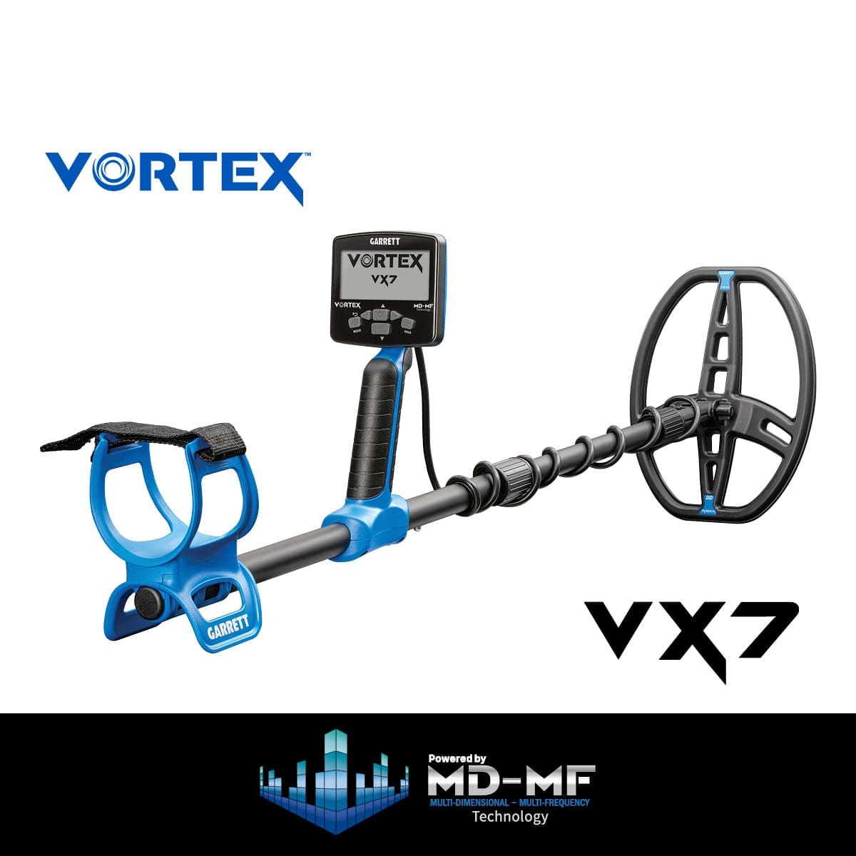 Muğla Garrett Vortex VX7 Dedektör - Katlanabilir gövde, taşıma ve araç içinde saklama tarafında Vortex ailesinin pratik avantajıdır.